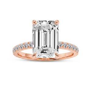 Fashion Rose Gold Lab Grown Diamond <b>Ring</b> for Women with Timeless Vintage Inspired Elegance Suitable for Daily Wear Party Wedding - Product Image 2