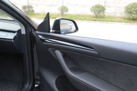2PCS Capuchons de panneau de garniture de porte avant compatibles avec Tesla Model Y Couvre-seuils de poignée de porte de voiture pour Tesla Model 3 Accessoires d'intérieur