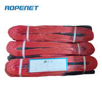ROPENET yüksek performanslı Polyester dokuma Sling ağır kaldırma CE belgelendirme kaldırma için 5T 3m S:F = 7:1