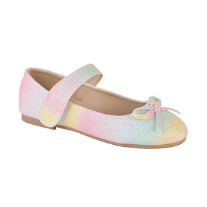 Zapatos de Princesa <span class=keywords><strong>con</strong></span> Brillantina Colorida <span class=keywords><strong>para</strong></span> Niñas, Suela Suave <span class=keywords><strong>con</strong></span> <span class=keywords><strong>Velcro</strong></span>, Lazo, Plantilla de Cuero Nueva, Zapatos Planos <span class=keywords><strong>para</strong></span> la Escuela y el Verano - Product Image 6