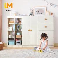 Lm Kids Houten Moderne Kinderen Boek Speelgoed Kleding Opslag Borst Boekenkast Kledingkast Kids Kast