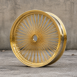 Jantes à rayons 13-<span class=keywords><strong>15</strong></span> pouces Or Chrome Style Dayton 4 trous Low <span class=keywords><strong>Rider</strong></span> ODM Vente en gros - Product Image 5