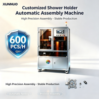 XUNNUO Ligne d'assemblage automatique de supports de douche contrôlée par PLC Delta, moteur certifié CE, écran tactile, garantie 1 an