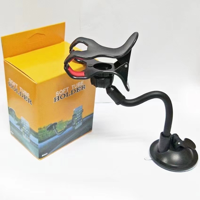 Plastic Long Arm Sucker Cup Plastic 360 Degree Car Cell Phone Holder Windshield Car Mount Holder