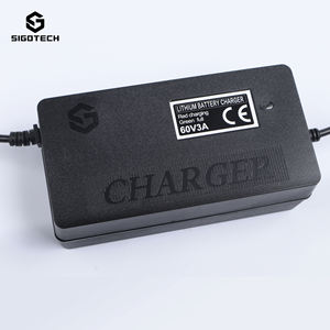 Chargeur de batterie automatique électrique SIGOTECH pour scooter adulte 60 volts 3 <span class=keywords><strong>amp</strong></span>ères 60V 20Ah pour moto - Product Image 1