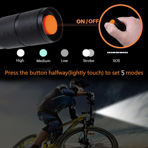 Lampe torche USB étanche personnalisée super lumineuse, rechargeable, puissante, LED XHP50, lampe de poche haute puissance WD-001 XHP50 F - Product Image 4