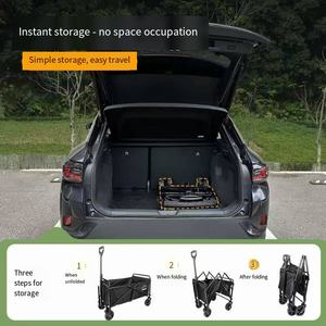 Kinderliggende Camping Kar Kraam Buiten Opvouwbare Wagen Met Nieuwe Opvouwbare Trolley Voor Het Verzamelen - Product Image 4