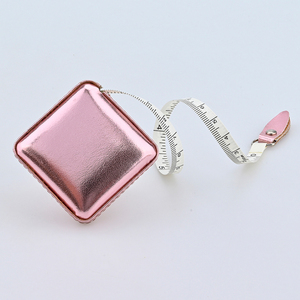 Wholesale Customized Promotional <strong>Gifts</strong> Square Circle Portable Tailor PU Leather Mini Tape Measure with logo - Product Image 4