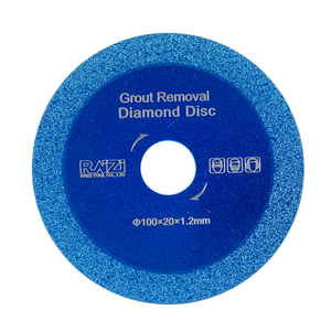 Disco Diamantato Raizi 100 mm <span class=keywords><strong>per</strong></span> Rimozione Fughe Piastrelle, Lama <span class=keywords><strong>per</strong></span> Pulizia e Taglio Fughe <span class=keywords><strong>per</strong></span> Macchina Pulisci Fughe - Product Image 2