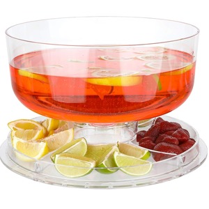 Giá đỡ bánh trong suốt đa dụng 6 trong 1 được đặt với đĩa phục vụ, bát Salad & khay trái cây cho các bữa tiệc dã ngoại - Product Image 3