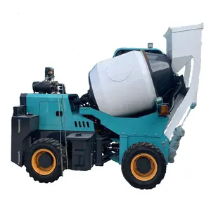 SQMG Discount portable concrete mixers 0.8m3 diesel engine mini self loading mixer truck price