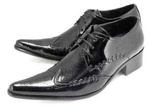 Zapatos de Vestir para Hombre, Diseño Nuevo, Modernos, con Cordones, Punta en Pico, Aumentan la Estatura, Impermeables y Transpirables - Product Image 2