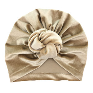 <span class=keywords><strong>Bonnet</strong></span> unisexe en velours indien pour bébé de 0.5 à 6 ans, bonnets plissés à motifs floraux pour garçons et filles, couleur unie et décontractée pour la plage - Product Image 6
