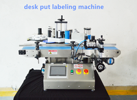 Etiqueteuse de petit bureau à moteur PLC électrique personnalisée neuve pour les bouteilles métalliques d'emballage de pâte en rouleau de boissons chimiques utilisées