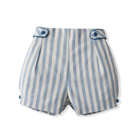 Ensemble décontracté d'été pour bébés garçons, motif marin, rayures, coton, short et bloomers, vêtements de vacances personnalisés pour usage quotidien, spécial boutique