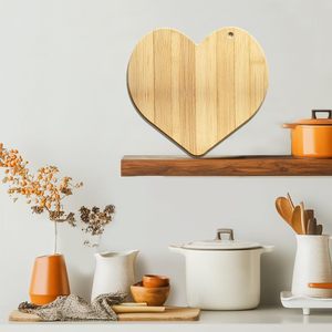 Tabla de Cortar de Bambú en Forma de Corazón para <span class=keywords><strong>Cocina</strong></span>, para Servir o Colgar como Decoración - Product Image 4