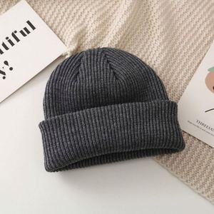 2025 Wholesale Personality Custom Hip Hop Light Panel <b>Plain</b> Soft Warm Knit Adult Winter Beanie Hat <b>Cap</b> - Product Image 6
