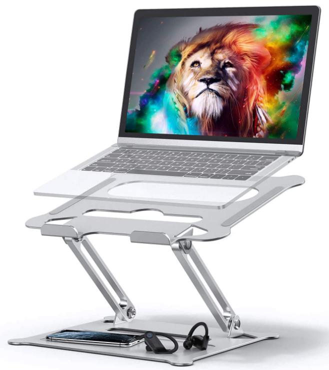 Складной регулируемый Портативный Гибкий держатель для ноутбука, алюминиевая вентилируемая охлаждающая подставка для ноутбука