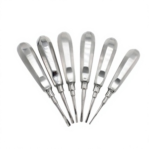 Ensemble de 4 élévateurs apicaux de précision en acier inoxydable pour extraction dentaire, instruments de chirurgie buccale réutilisables DMD - Product Image 4