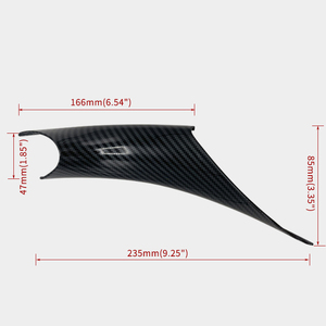Copertura del rivestimento della maniglia della porta interna dell'auto in fibra di carbonio di alta qualità 2 pezzi per BMW serie 3 4 - Product Image 4