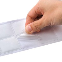 Sacs en plastique souple en PE pour colliers, chaînes et bijoux, emballage avec carte, pochette adhésive transparente, pochettes autocollantes pour colliers