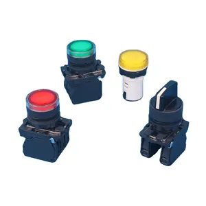 Anneau étanche en acier inoxydable rouge/orange/jaune/vert/bleu/blanc 3V LED interrupteur à bouton-poussoir à verrouillage mini interrupteur à bouton-poussoir