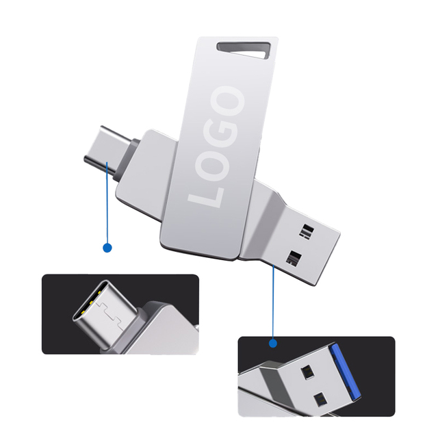 USB 3.0 Metal Logo Pendrive 64GB 2GB 4GB 32GB 16GB 8GB Thumb Drive Memory New Stock USB C Flash Drive