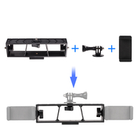 Support rotatif à 360 degrés, Clip de support pliable pour téléphone portable avec trois vis de fixation 1/4