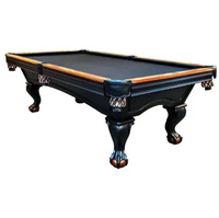 Professionnel 8FT 9FT Classique Antique Bois Pick-Up Snooker Tables De Billard Solide Sculpté Bois Jambes Coussin Matériel Ardoise Métal