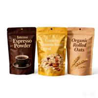 Sachets personnalisés à fermeture éclair pour chips, noix, biscuits, emballages alimentaires, sachets en plastique anti-odeur