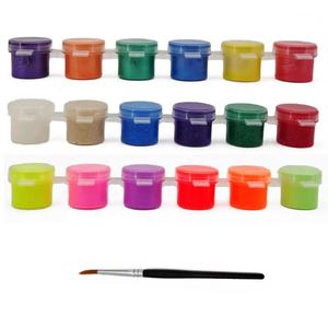 Có Thể Giặt Không-Độc Hại 18 Màu Sắc DIY Acrylic Mini Sơn Container Dải Chậu Đặt Với Nắp Đậy Cho Lớp Học Trường Nghệ Thuật - Product Image 2