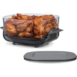 Conteneur en verre Ninja 4-QT CleanCrisp avec couvercle de rangement, compatible lave-vaisselle et congélateur, système de cuisson thermique compatible micro-ondes - Product Image 1