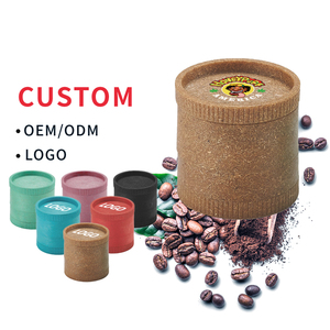 Custom OEM Smoking Accessories 4 Layer Biodegradable Fiber Material Plastic Manual Dry <b>Herb</b> <b>Grinder</b> - Product Image 1