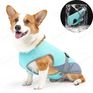 Breathable Mesh Ice Dog Cooling Vest Adjustable Dog Cooler Jacket for Summer Outdoor Activity