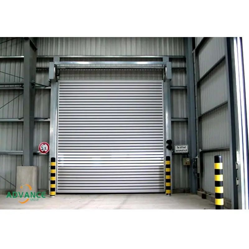 Автоматическая высокоскоростная дверь для мастерской алюминиевая спиральная высокоскоростная жесткая быстрая дверь