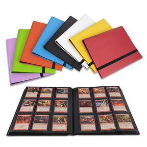 Classeurs de cartes de collection 9 pochettes multicolores avec fermeture à sangle pour cartes de sport. - Product Image 2
