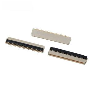 Connecteur FPC à espacement de 0,3 mm, 9-71 broches, hauteur de 0,9 mm, style ZIF, montage en surface, plaqué Au/Tin, double rangée de broches, connecteur d'écran LCD - Product Image 1