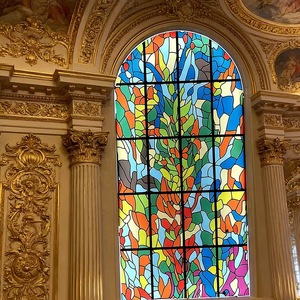 Panneau de <span class=keywords><strong>vitrail</strong></span> plat en verre trempé massif fait main, personnalisé, pour fenêtres d'église religieuse du Shandong, portes de maison et décoration <span class=keywords><strong>intérieure</strong></span> - Product Image 5