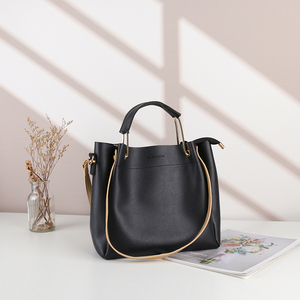 Chất Lượng Cao Tùy Chỉnh Cổ Điển Màu Đen PVC Da Phụ Nữ Túi Xách Của Phụ Nữ Vai Túi - Product Image 3