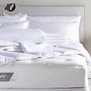 Sábana blanca egipcia de algodón para cama, juego de fundas de edredón para Hotel, a rayas - Product Image 5