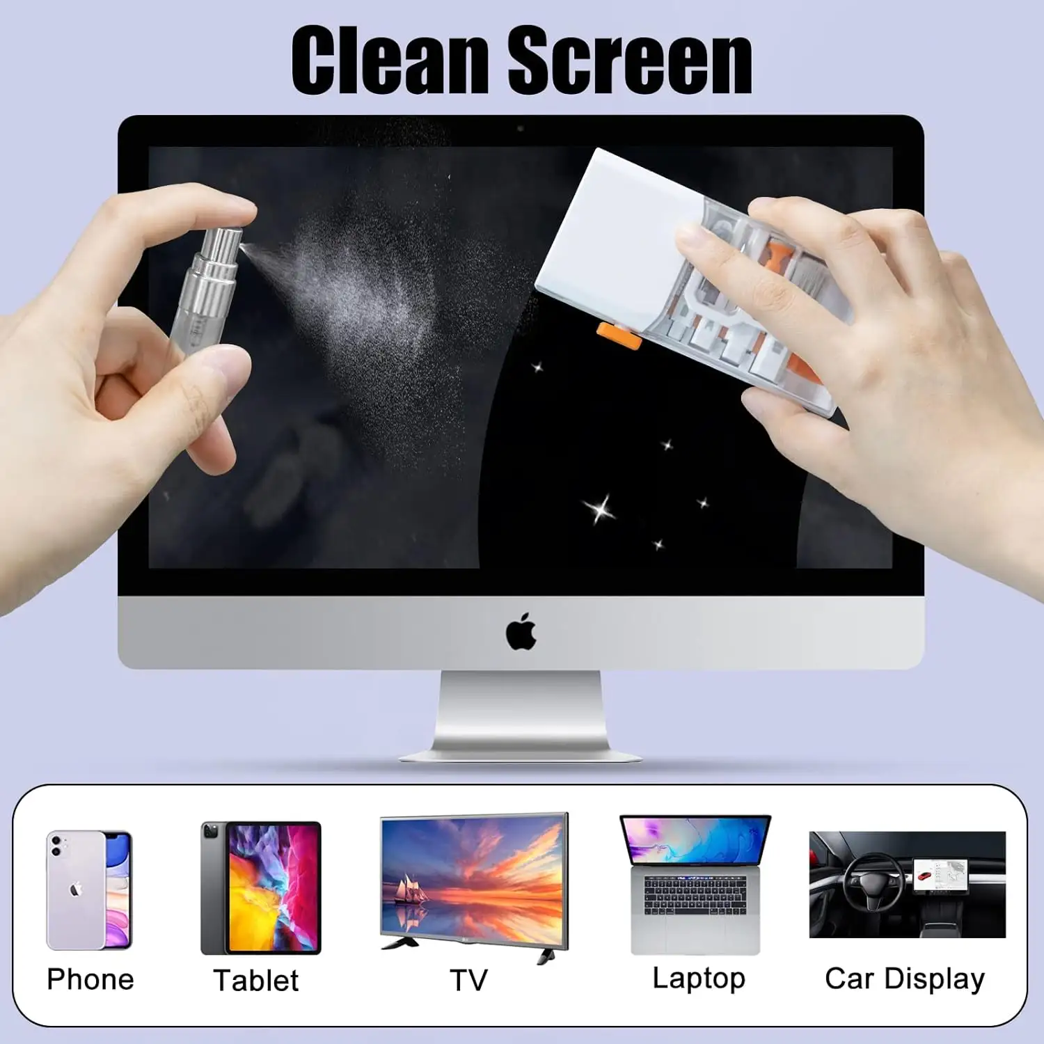 Tastatur-Reinigungsset Laptop-Reiniger 10-in-1 Computerbildschirm-Reinigungsbürstenwerkzeug Multi-Funktions-Reinigungsset für Mobiltelefon