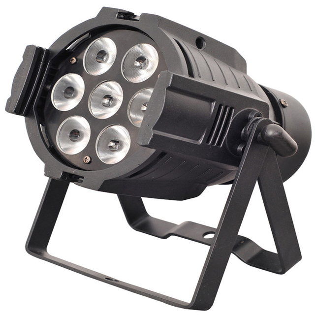 7X 10W RGBW Led Mini Par Light High Quality Reasonable Price 7 90 Theme Park Sound Active Led Stage Beam Light Ip20 Black 50000