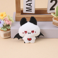 Pendentif et porte-clés amusants en peluche de chauve-souris et petit diable, poupée couineuse artisanale de vampire et de petit fantôme pour Halloween