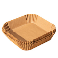 Papier cuisson jetable pour friteuse à air Papier silicone antiadhésif de qualité alimentaire biodégradable pour la cuisine