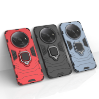 Coque antichoc en plastique dur mince avec porte-anneau coque arrière de protection complète pour Xiaomi Redmi A3 4G