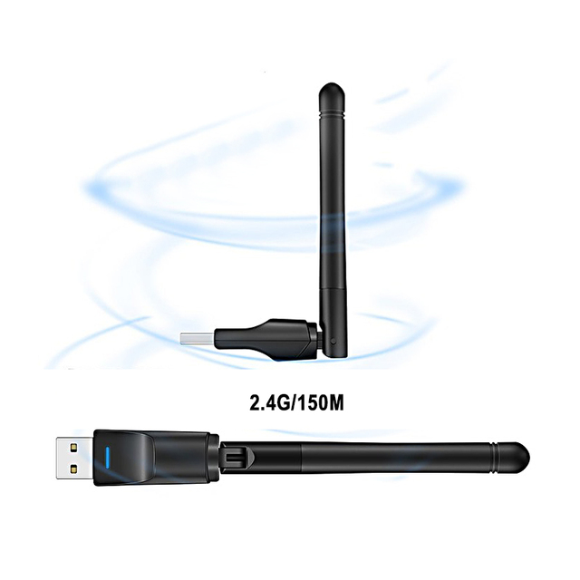 JCW402U High Quality 2.4G 150M USB WIFI Receiver Antenna Wireless Adaptor stick wifi antenna for PC Network