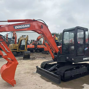 Excavatrice compacte Doosan DH60 d'occasion de haute qualité, 5,5 tonnes, pour travaux de construction - Product Image 1