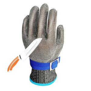 Gants de protection de boucher de qualité alimentaire <span class=keywords><strong>en</strong></span> acier inoxydable anti-coupure de grade <span class=keywords><strong>9</strong></span> - Product Image 1