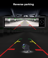 4G WiFi 3 Kamera 2 + 32GB 7.84 ''FHD 1080P Kaca Spion Braket Khusus Auto DashCam Android 5.1 ADAS DVR Mobil