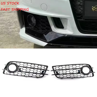 Grille ABS pour pièces automobiles, cadre de phare antibrouillard, style sport, cache de phare antibrouillard, grille de phare antibrouillard pour Audi A4 B8 2008-2012